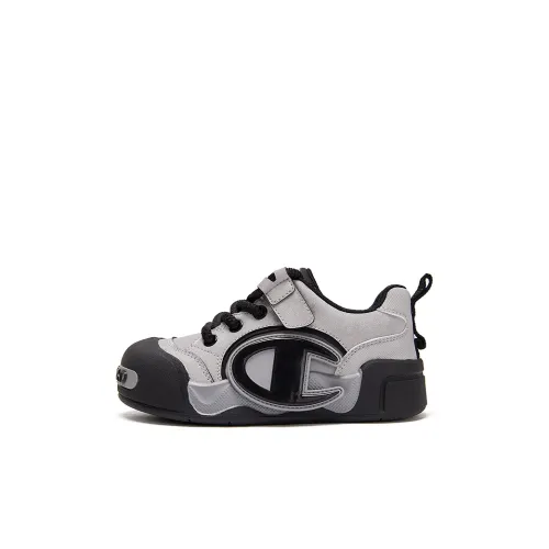 Champion Kids Пухлые туфли устойчивые к истиранию низкий топ детские скейтбординги серый цвет для детей 3-7 лет
