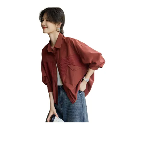 XWI Кирпично-красные Женские Рубашки
