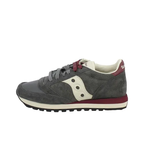 Saucony Jazz Slip-resistant Abrasion-resistant Low Top Casual Shoes Men's Gray Сaucony Jazz Противоскользящий Устойчивый к истиранию Низкий Топ Повседневная Обувь Мужская Серый