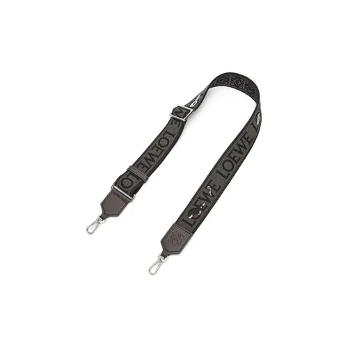 LOEWE Suna Fujita Коллаборация MANDELA Трава Вышивка Жаккард с Коровья кожа Сумка Ремень Женские Темно-серый