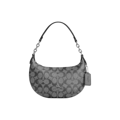 COACH Payton ICONIC Холст Сумка Мини Женская Серебряная Бронзовая Многоцветная