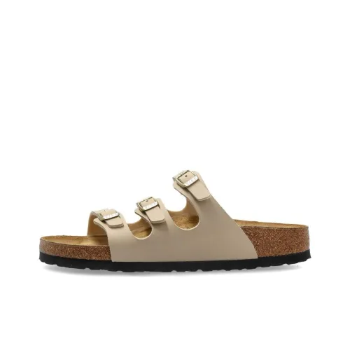 Birkenstock FLORIDA EVA Противоскользящие Устойчивые к истиранию Слипоны Женские Серый Бежевый