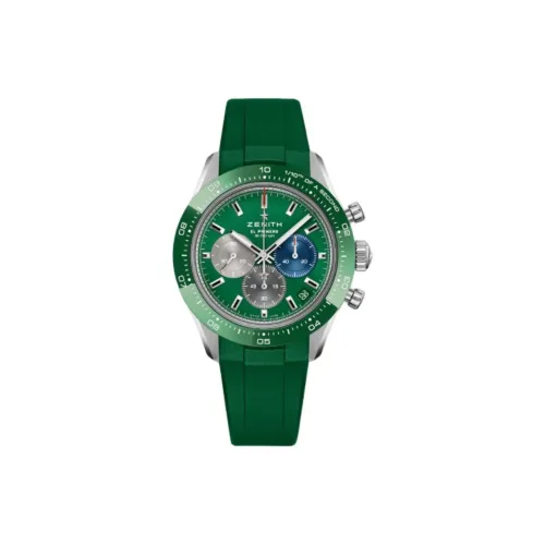 Zenith Автоматический Механический Механизм Мужские Часы 41 мм Зеленый