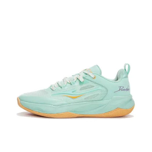 Erke Баскетбольные кроссовки Low Top Зеленый Оранжевый Мужской