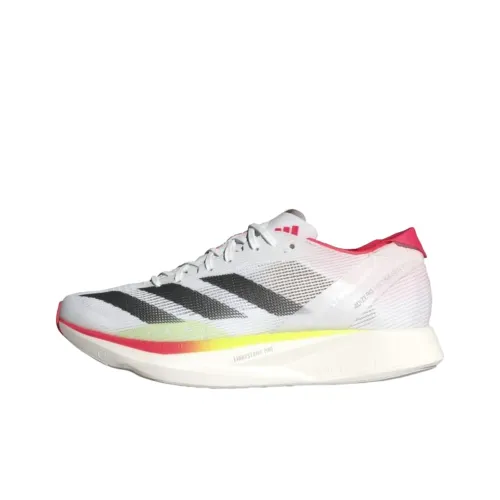 Adidas Adizero Takumi Sen 10 Противоскользящий Устойчивый к истиранию Низкий Топ Марафон Беговые кроссовки Женские Белые