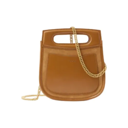 SOEUR Коровья кожа Одно плечо Сумка Мини Женская CAMEL