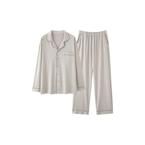 XIAFENYAN Пижамный комплект унисекс серый
