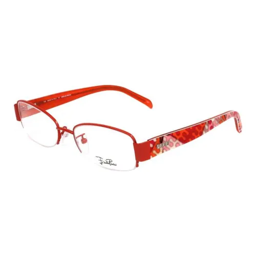 EMILIO PUCCI Металл Овал Оправы для очков Унисекс Оранжевый