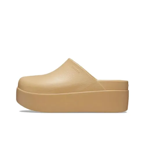 Crocs ЭВА Устойчивые к истиранию Домашние тапочки Женские Пшеница Золотой