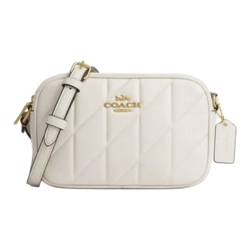 COACH Jamie Sheepskin Camera Сумка Сумка через плечо Маленькая Женская Сумка Белый