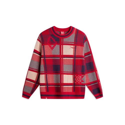 LINING Rijin Doujin Collection Трикотаж Унисекс Красная Клетка