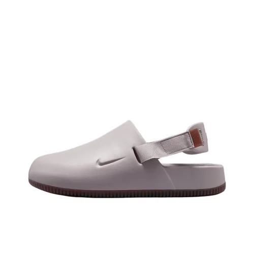 Nike Calm Mule Slip Resistant Abrasion Resistant Низкий Топ Повседневная Обувь Унисекс Серый