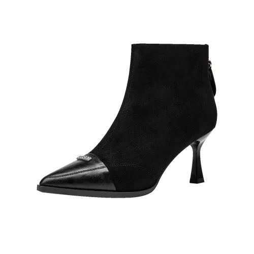 GUDIANFENGDU Ботильоны Женские Черные