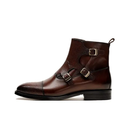 Landa Ботильоны Мужские Темно-Коричневые