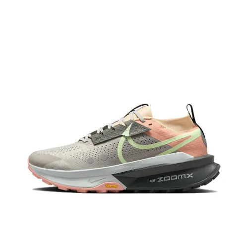 Nike Zegama Trail 2 Устойчивые к истиранию Дышащие Низкие Кроссовки для бега по пересеченной местности Мужские Серый Красный