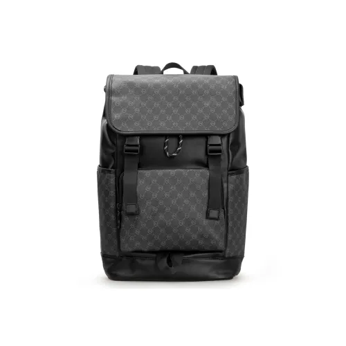 Slazenger ПУ (полиуретан) Рюкзак для ноутбука Сумка Стандартная Унисекс Черный Белый