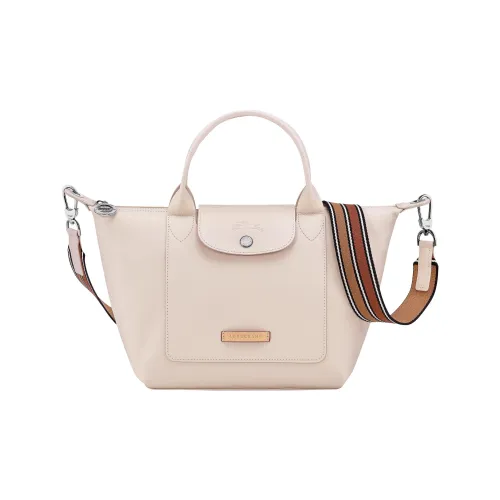 LONGCHAMP Le Pliage Xtra Корова Кожа Пельмени Сумка Сумка через плечо Сумка Маленькая Женская Экрю