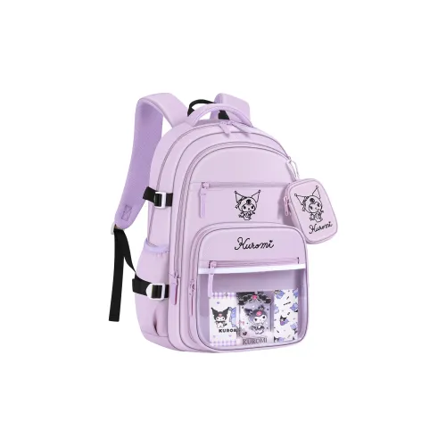 Sanrio Kulomi Полиэстер Кампус Средняя школа Студенческий Рюкзак Женские Фиолетовый