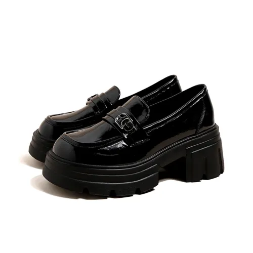 Ouumeis Лоферы Черные Женские