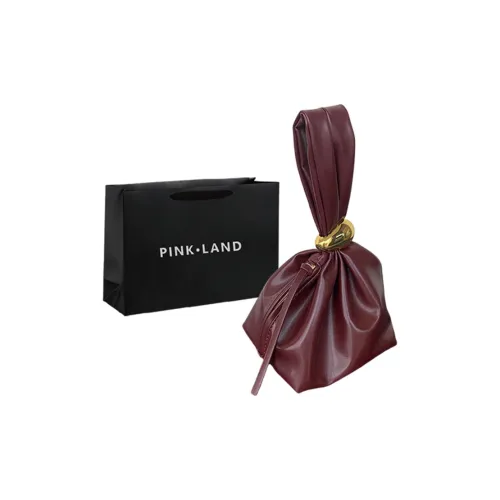 PINK·LAND ПУ (полиуретан) Сумка Стандартная Женская Бордовый Черный