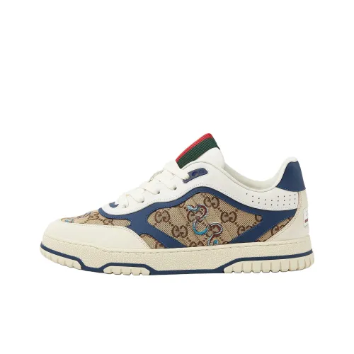 GUCCI RE Web Low Топ Скейтборд Кроссовки Мужские Экрю