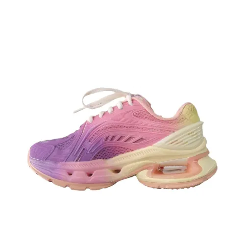 Подкладка Амортизация Противоскользящий Легкий Низкий Топ Повседневная Обувь Женская Фиолетовая Розовая Желтая