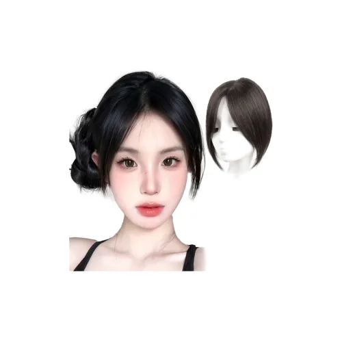 YUNQING CHANEL Inspired CENTER Часть Hachiware Парики Для Женских Естественный Мокко 25см Короткие Прямые Волосы