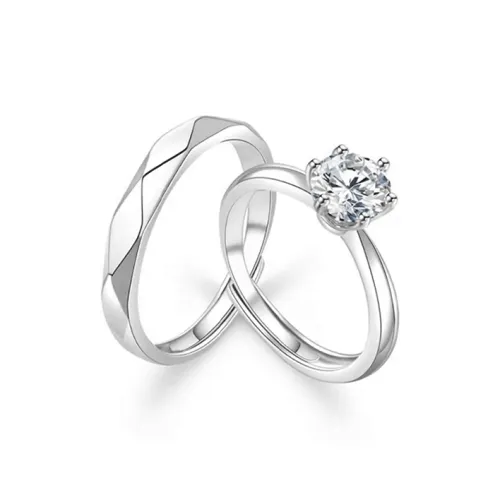 Zheng Tai Fook Кубический цирконий Сплав Кольцо Унисекс