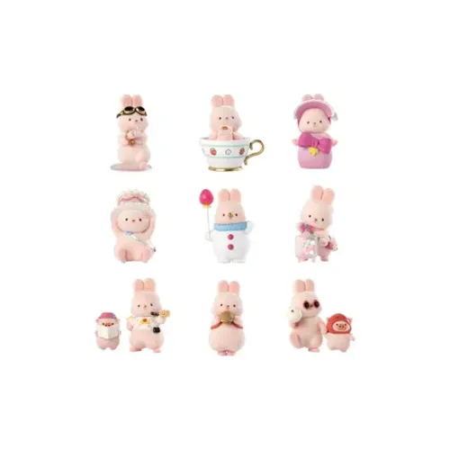 FUNISM MOMO Rabbit Collection Фигурка Мягкая игрушка Слепые коробки Один Mystery Коробка Целая коробка 8 шт