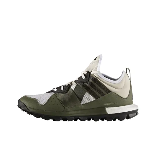 Adidas Response TR Boost Slip-resistant Abrasion-resistant Low Top Casual Running Shoes Unisex Brown Green Adidas Response TR Boost Противоскользящий Устойчивый к истиранию Низкий Топ Повседневные Беговые Кроссовки Унисекс Коричневый Зеленый