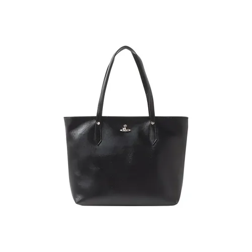 Vivienne Westwood Коровья кожа Тоут Сумка Сумка для покупок Сумка Мужская Черная