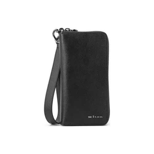 KITON Кожа Кошелек Мужской Черный