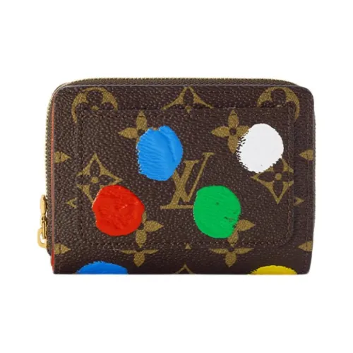 LOUIS VUITTON Yayoi Kusama Коллаборация Холст Кошелек Женские Многоцветный