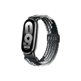 Магнитная застежка - Вязаная ткань - Петля [Черный соединитель] Темный шоколад