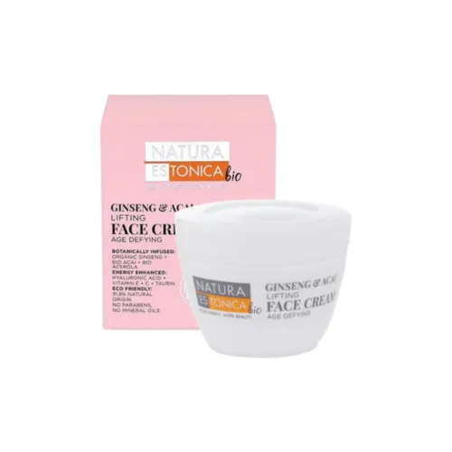 Natura Estonica Ginseng Acai Berry Natural Face Cream Tightening Moisturizing Evening Skin Tone 50ml Натуральный крем для лица Natura Estonica Ginseng Acai Berry увлажняющий подтягивающий вечерний для тона кожи объем 50 мл