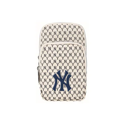 MLB MONOGRAM Коллекция Кожа Сумка через плечо Сумка на плечо Мини Унисекс Белый