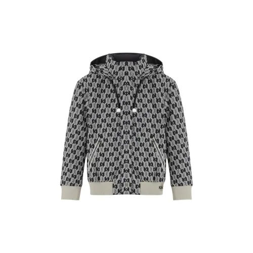 Karl Lagerfeld FW24 Пуховик Мужской Средний Серый