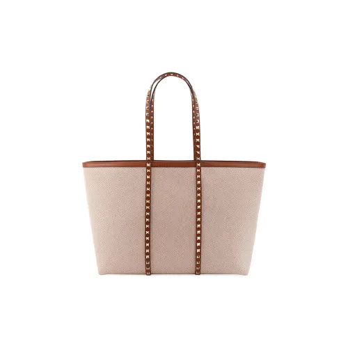 Valentino Холст Тоут Сумка Сумка для покупок Сумка Сумка через плечо Стандартная Женская Светло-розовая
