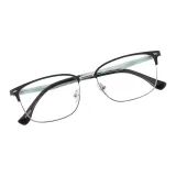 Матовый черный | Серебряный-C05 & Плоская подошва Защита от синего света Линзы