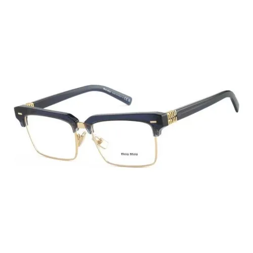 MIU MIU Пластина And Металл Оправа «брови» Оправы для очков Женские Черный