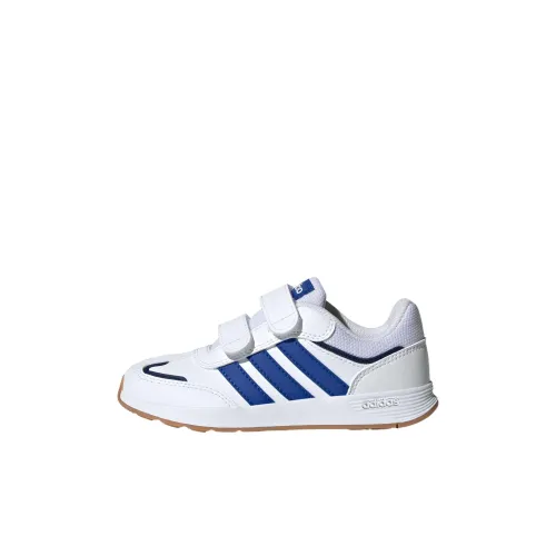 Adidas Tensaur Abrasion Resistant Низкий Топ KIDS Lifestyle Shoes Белый Королевский Синий Темно-Синий Детский