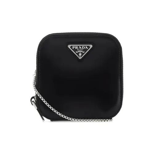 PRADA Сумка через плечо из кожи унисекс черная