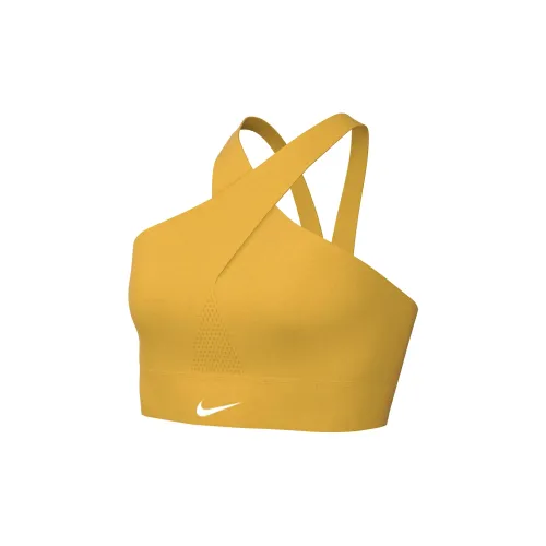 NIKE Желтые Женские Бюстгальтеры