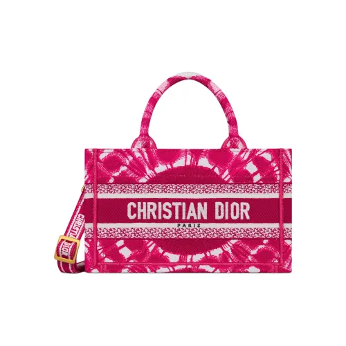 DIOR Miss Dior Хлопок Тоут Сумка Сумка для покупок Сумка через плечо Сумка мини Женская Фуксия