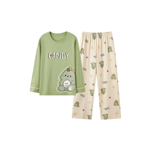 Inside the orange Пижамный комплект Женские Зеленый