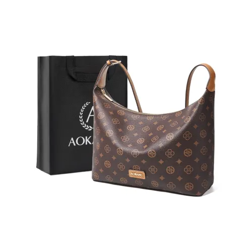 AOKANG PVC Тоут Сумка Сумка на плечо Сумка-хобо Сумка через плечо Тоут Сумка Стандартная Женская Кофейная Экрю