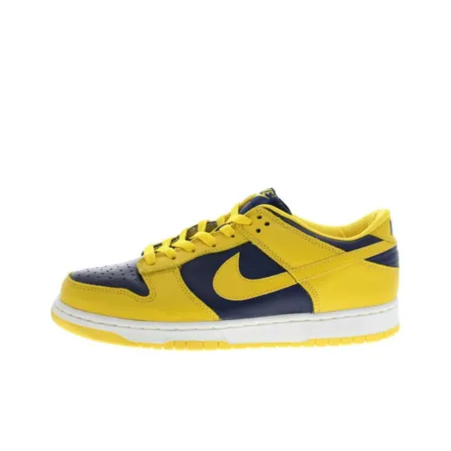 Peter MOORE x Nike Dunk Slip-Resistant Abrasion-Resistant Low-Top Скейтборд Кроссовки Мужские Желто-Синие