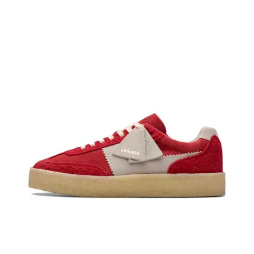 Clarks Originals Скейтборд Кроссовки Низкие Серый Красный Мужской