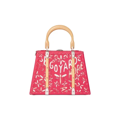 GOYARD Saigon Телячья кожа Твердый Чехол Сумка Мини Женская Фуксия