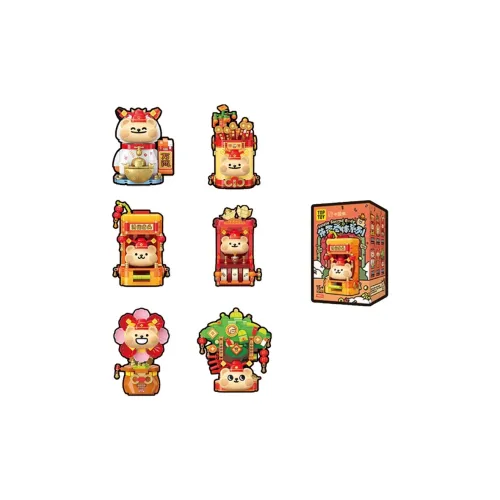 TOP TOY Милый Сборка OF Little Bear Worm Wa Predestined Saint Центральная часть Слепые коробки Один Mystery Коробка Целая коробка 6 шт